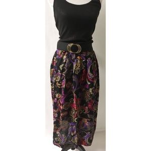 Purple & Black Skirt Size 14